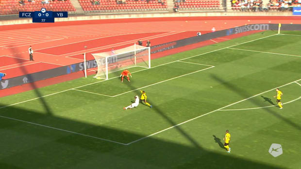 Goal for Zürich from a difficult angle